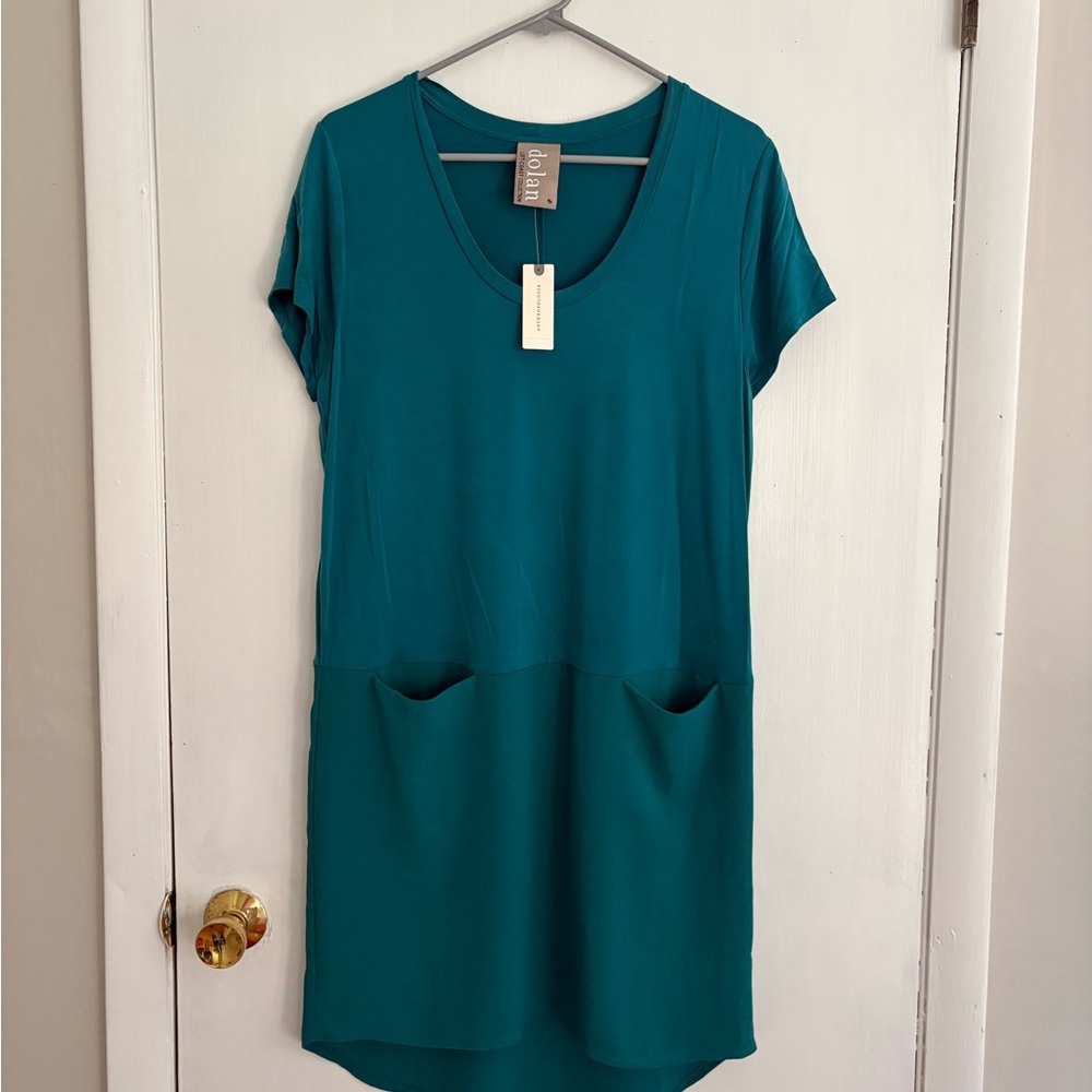 Anthropologie Teal Dolan Dress
